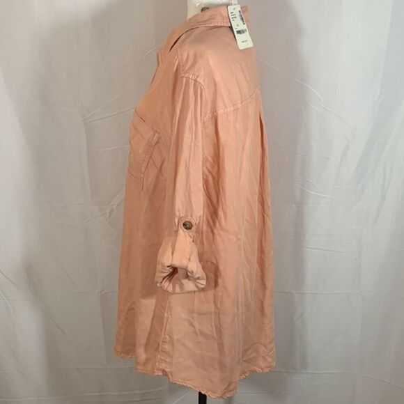 Love & Legend Pink Button Down Top/Blouse NWT - Picture 4 of 9